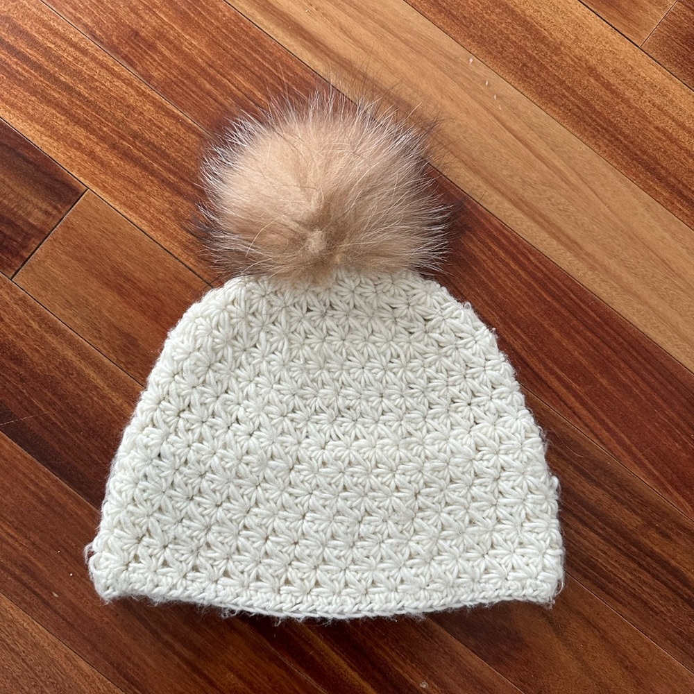 Surell Hand-Crocheted Star Knit Hat